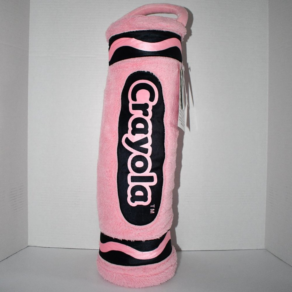Dept 56 Snowpinions Collection Crayon Throw Blanket in Pink #6009165TKT NWT